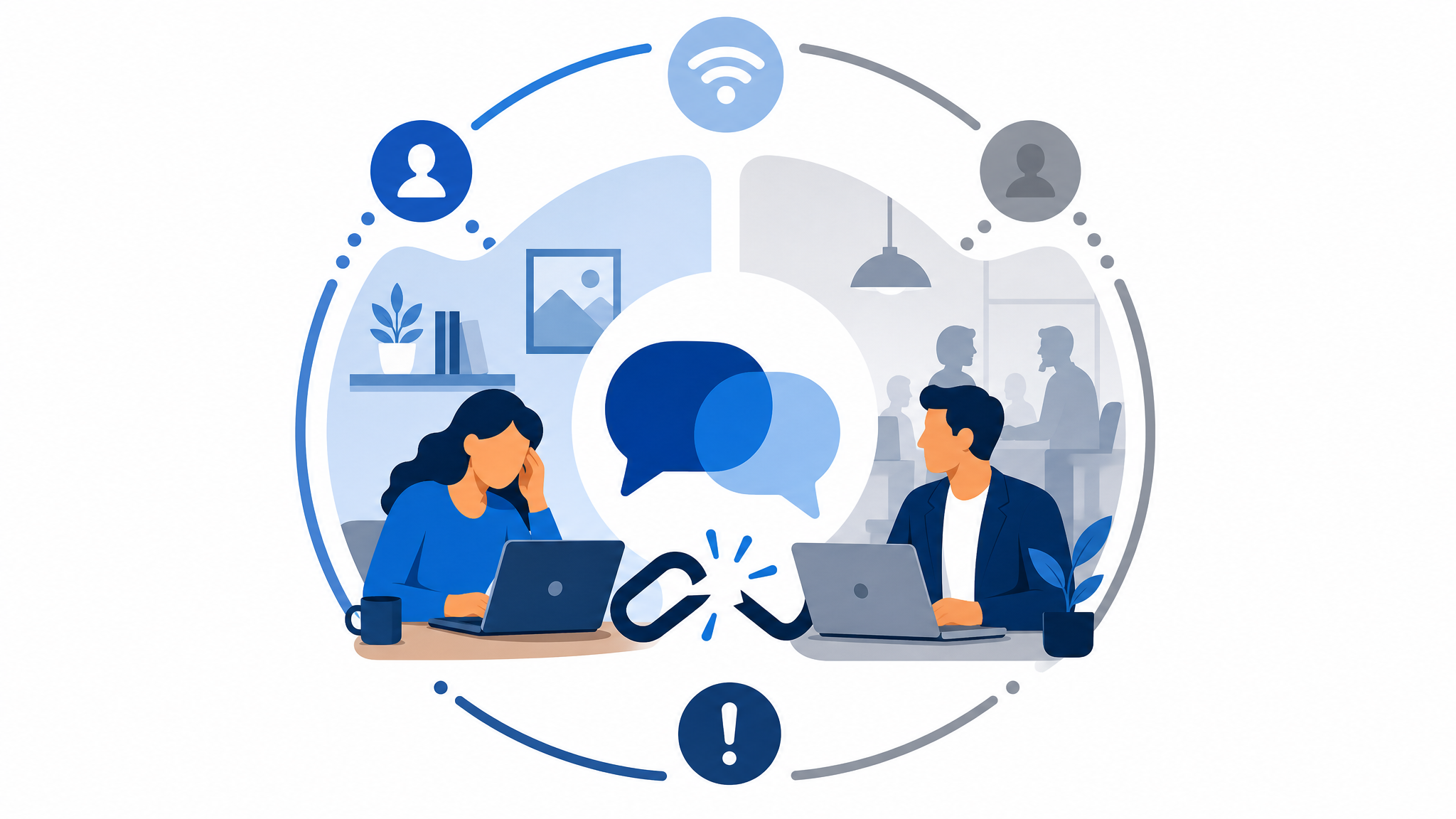 Desafios de comunicação no trabalho híbrido